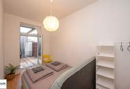 Bis 31.7.27 befristet vermietete, hofseitige EG-Wohnung mit Garten/Terrasse