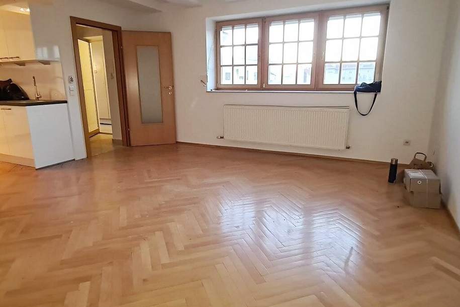 FÖRSTERGASSE, AUGARTEN-NÄHE, klimatisiertes 109 m2 Dachgeschoß, 3 Zimmer, Komplettküche, 2 Bäder, Parketten, Fernblick, Wohnung-miete, 1.999,00,€, 1020 Wien 2., Leopoldstadt