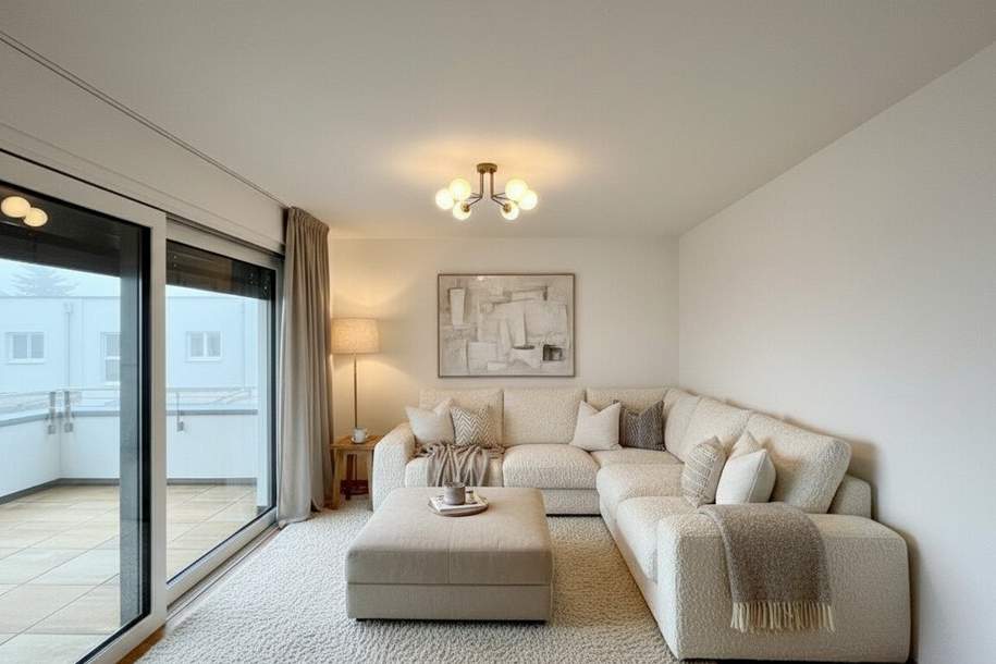 Erstbezug - Geräumige 2-Zimmer Wohnung mit Freifläche, Wohnung-miete, 945,00,€, 2700 Wiener Neustadt(Stadt)