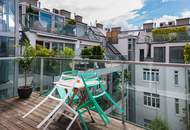 Rarität: Hochwertige 2 Zimmer Dachgeschoßwohnung mit Terrasse in Hofruhelage