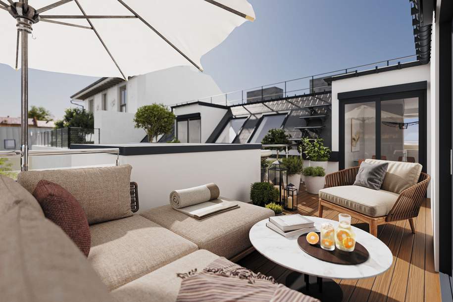 ERSTBEZUG - PROVISIONSFREI! Exklusive Dachgeschoßmaisonette mit hofseitiger Terrasse beim Stadtpark, Wohnung-kauf, 2.290.000,€, 1030 Wien 3., Landstraße