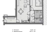 Dein neues Zuhause - neuwertige 2-Zimmer-Wohnung mit Balkon und Garage