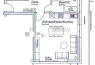 Moderne 3-Zimmer-EG-Wohnung mit Terrasse in zentraler Lage - inkl. TG-Stellplatz &amp; Küche!