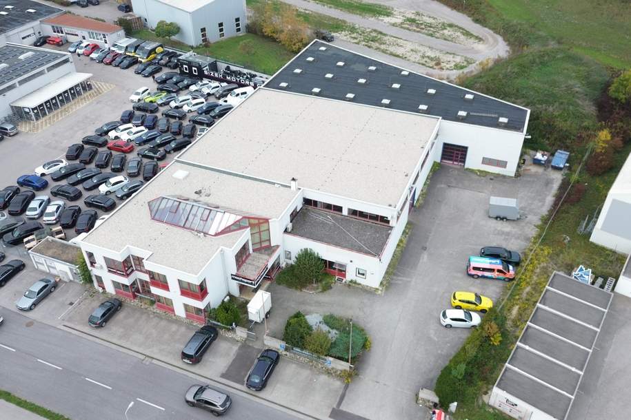 Zentral gelegene Lagerflächen zu vermieten ca. 456 m² Halle und 435 m² Büro und 593 m² reines Lager, Gewerbeobjekt-miete, 4060 Linz-Land