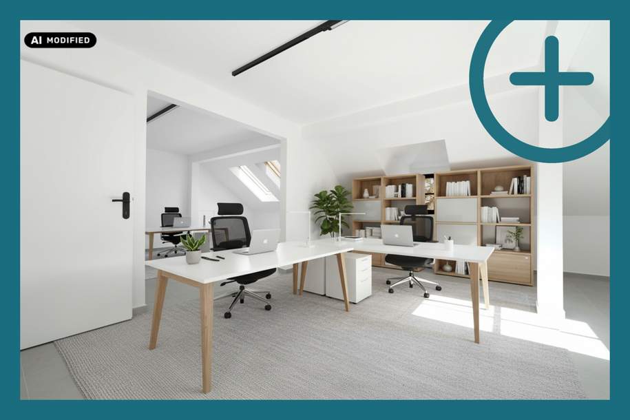 BÜRORAUM IN SIEVERING | ERSTBEZUG NACH SANIERUNG | CA. 55 M², Gewerbeobjekt-miete, 1.406,95,€, 1190 Wien 19., Döbling