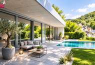 36 °C DRAUSSEN. COOL WOHNEN. VOLLKLIMATISIERTE DESIGNVILLA – SOFORT BEZIEHBAR