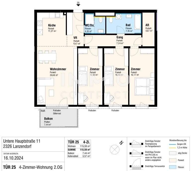 Gut geschnittene 4 Zimmer Wohnung