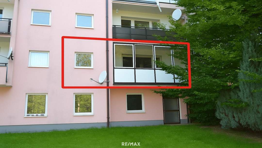 Helle 3‑Zimmer mit Loggia &amp; Hofwehrteichblick in Heidenreichstein