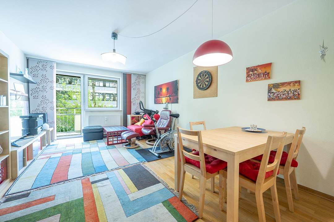Wohnen im Herzen von Salzburg: 3-Zimmer-Wohnung in Nonntal, Hochparterre mit Balkon &amp; Potenzial
