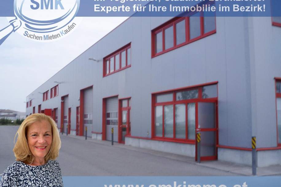 RARITÄT – GERÄUMIGE HALLE IN TRUMAU!, Gewerbeobjekt-miete, 1.268,76,€, 2521 Baden