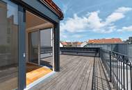 Außergewöhnliche DG-Maisonette mit 2 Terrassen beim Naschmarkt mit Garage im Haus