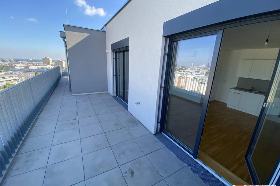 Stilvolle Dachgeschoßwohnung mit Weitblick – 1100 Wien, Wohnung-miete, 1.499,00,€, 1100 Wien 10., Favoriten