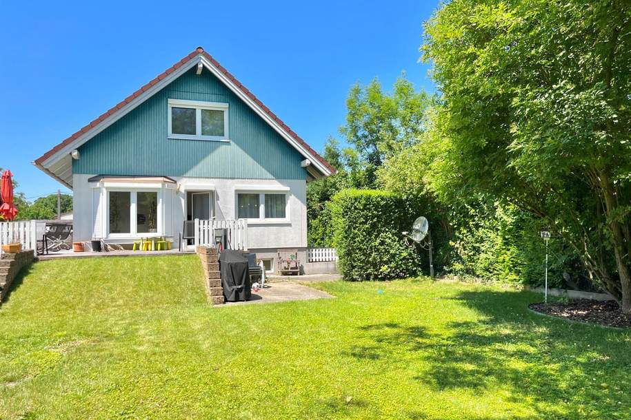 Charmantes Einfamilienhaus mit großem Garten – nur 10 km vor Wien!, Haus-kauf, 449.000,€, 2282 Gänserndorf