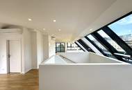 Naschmarkt-Living | Exklusive Maisonette mit Terrasse, Panoramablick &amp; Wintergarten !