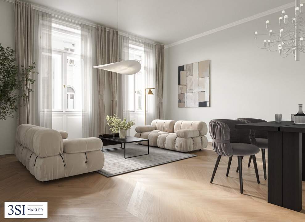 PRUNKSTÜCK: Exklusive Altbauwohnung - Luxus und Charme im Herzen Wiens