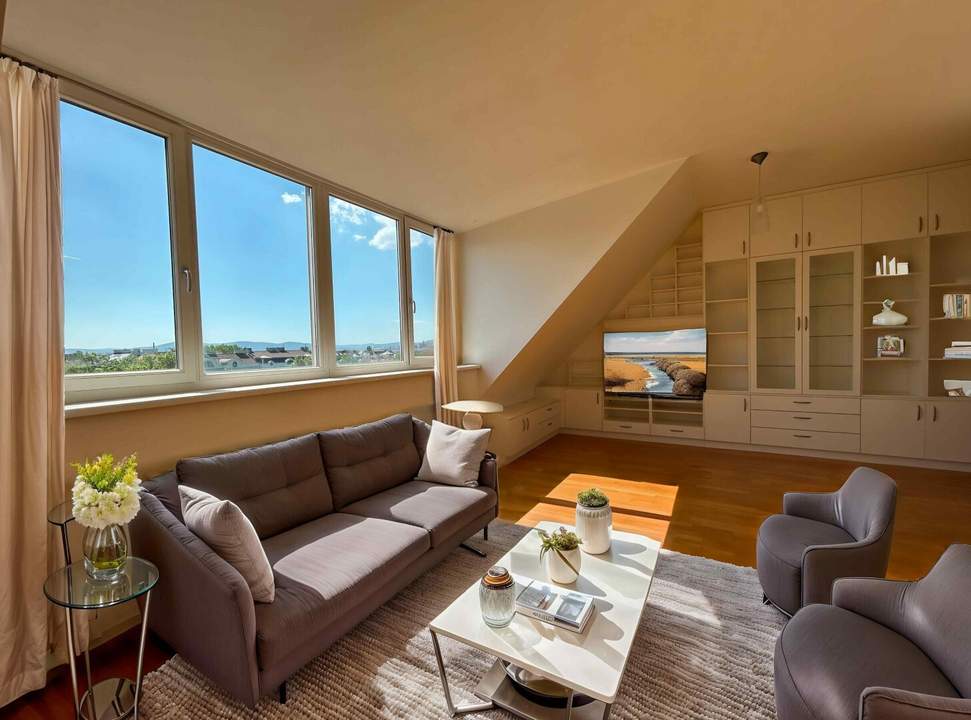 1040! Schöne 4-Zimmer Wohnung mit S/W/O-Terrasse und traumhaftem Blick! UNBEFRISTET!