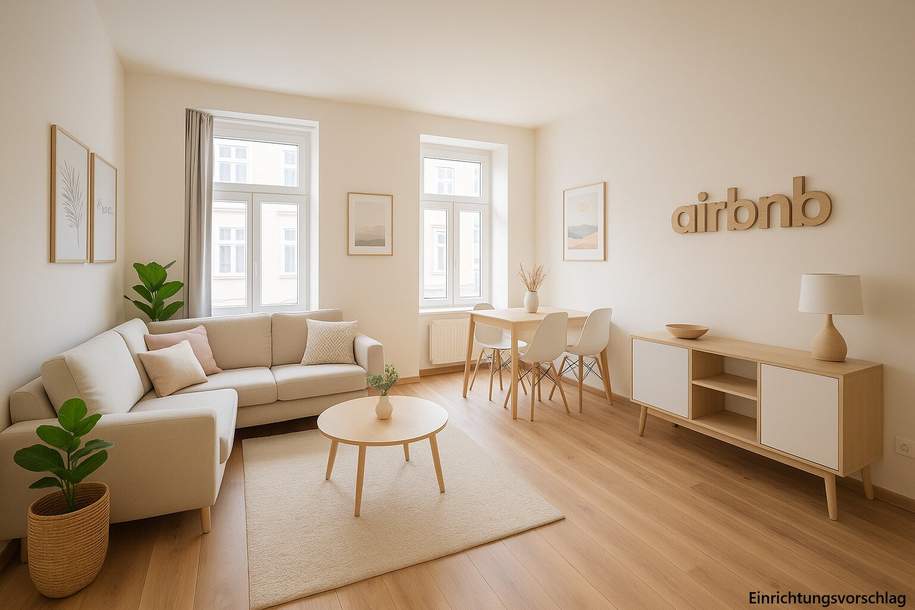 ++NEU++ Tolle 1-Zimmer Altbauwohnung - Airbnb Ausnahmebewilligung vorhanden!, Wohnung-kauf, 169.000,€, 1200 Wien 20., Brigittenau
