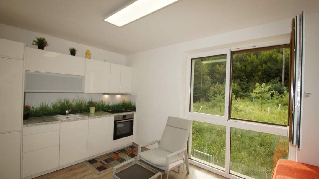 "Grünblick - Balkonwohnung am Riederberg mit Parkplatz"