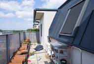 Fantastischer Weitblick in toller Lage - 72,36m² DG-Wohnung mit 37,60m² Dachterrasse und überdachten Parkplatz!