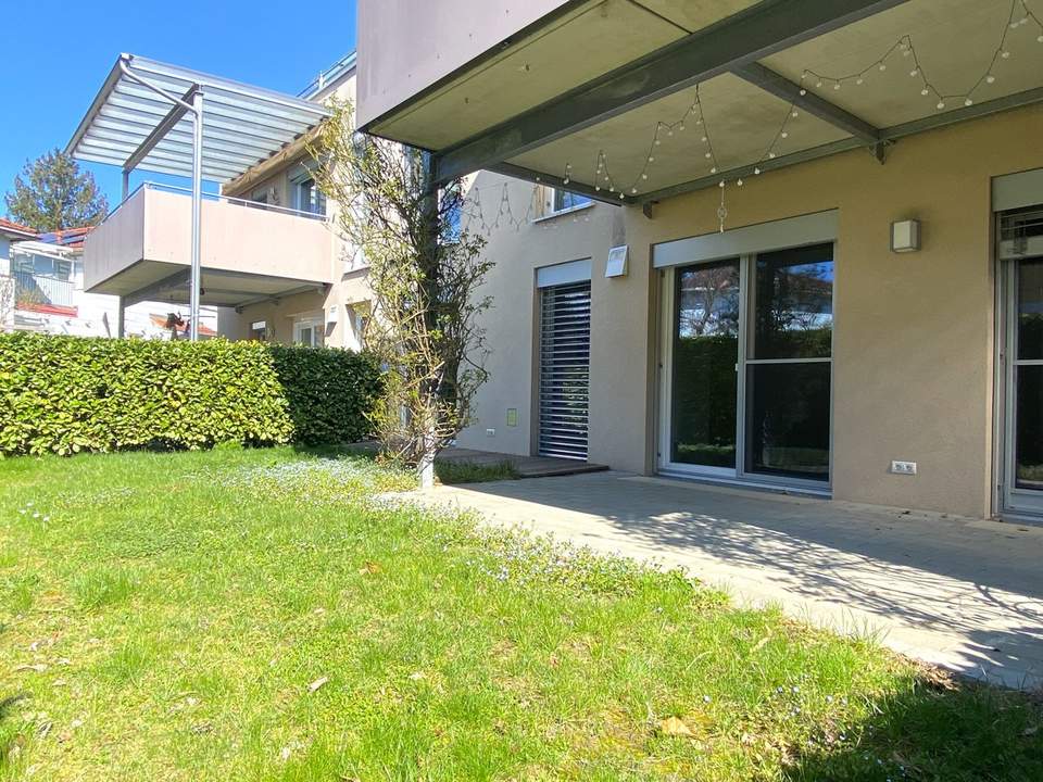 BESONDERHEIT: neuwertige 3-Zimmer-Gartenwohnung mit ca. 88 m² in Andritz mit überdachtem Parkplatz!