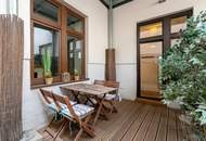 Vollmöblierte Citywohnung | Komplett hofseitig mit Terrasse | Ideal auch als Pied-à-terre | Nähe Schlossquadrat