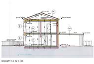 Neubau- Wohnhaus in sehr guter Lage mit Terrasse und Garten sowie zwei Carports