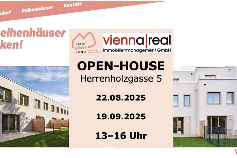 STADT KÜSST LAND - Neu errichtete Reihenhäuser - 4-5 Zimmer, Eigengarten, Terrasse, Photovoltaik, Wärmepumpe und KFZ-Stellplatz am ländlichen Stadtrand, Haus-kauf, 599.900,€, 1210 Wien 21., Floridsdorf