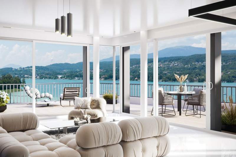 Luxuriöses Seeblick-Penthouse am Wörthersee, Wohnung-kauf, 1.258.000,€, 9220 Villach Land