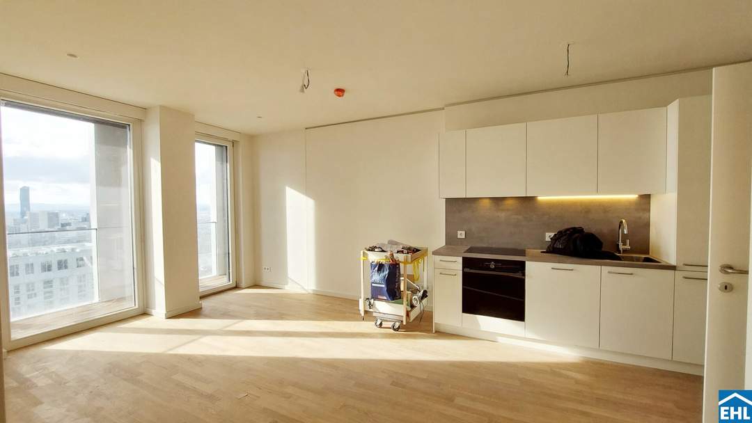 Erstbezug – TOWER HOMES mit Rooftop Pool &amp; Sauna bei U1 Kagran