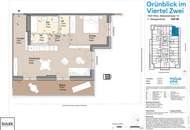 Exklusive 2 Zimmer Erstbezugswohnung inkl. Balkon, Poolnutzung, Fitnessraum & vielen Extras - Projekt Grünblick an der U2!