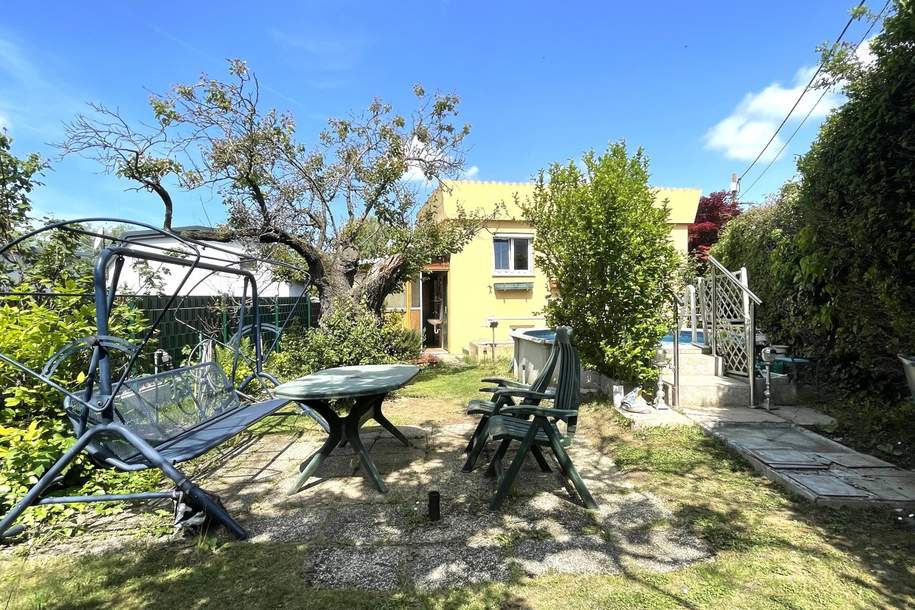 "Eigengrund im KGV „Frohsinn“ – 269 m² Kleingarten mit Haus und Neubaupotenzial", Haus-kauf, 195.000,€, 1100 Wien 10., Favoriten