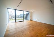 Am Segelhafen West: 2-Zimmer-Wohnung mit Eigengarten, Wasserblick & 39-m²-Wohnküche