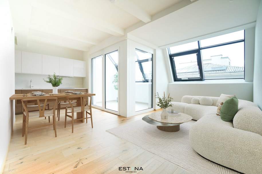 Exklusive Dachgeschoss-Maisonette mit Wintergarten im Erstbezug, Wohnung-kauf, 479.000,€, 1100 Wien 10., Favoriten