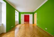 WIENER KLASSIK IM GÖTTWEIGERHOF: Topsanierte Altbauwohnung mit prachtvollem 70 m² großen Wohnsalon