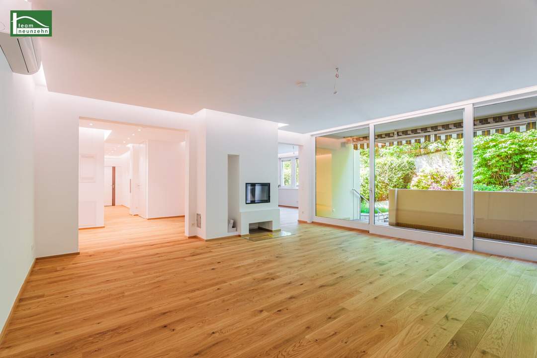 Exklusive Gartenwohnung in absoluter Ruhelage im 18. Bezirk – 5 Zimmer | Terrasse, Garten, Pool & Sauna