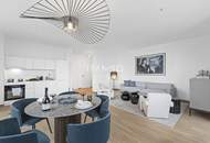 Panorama & Morgenlicht – 48. Etage -3 Zimmer in Ecklage mit zwei Loggien und Blick auf das Kaiserwasser