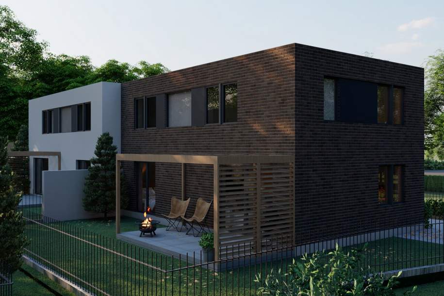 Traumhafte Doppelhaushälfte in Lassee - Erstbezug mit 132m², Terrasse & 2 Stellplätzen für nur 448.000 €!, Haus-kauf, 448.000,€, 2291 Gänserndorf