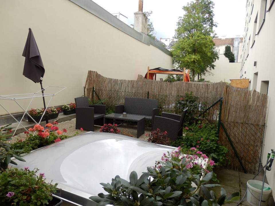 HOFSEITIGE GARTEN 2 Zimmer Eck-Neubauwohnung - GENIALE AUFTEILUNG!