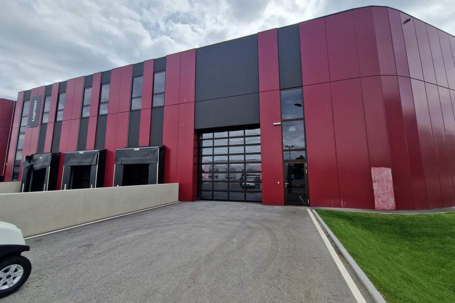 PRODUKTIONS- UND HALLENFLÄCHEN IN HOCHMODERNEM BUSINESSPARK SAMT DIREKTEM BAHNANSCHLUSS MITTEN IN DER STADT, Gewerbeobjekt-miete, 55.584,00,€, 2100 Korneuburg