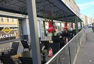 Charmantes Cafe/Bar + Bäckerei + mit großen Schanigarten + 51 m² Wohnung + komplett Küche für Catering + Kühlhaus