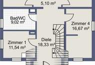 großräumiges 6 Zimmer-Rohbauhaus mit Garten, Garage & Balkon in Pottendorf – Ihr Traum!