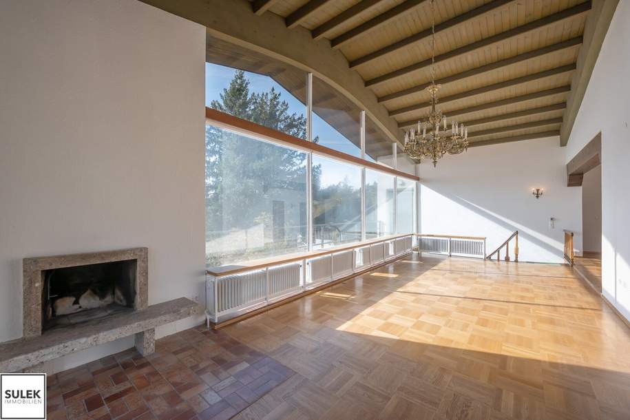 Erstbezug nach Sanierung: Großes Einfamilienhaus in einzigartiger Lage mit Weitblick und vielen Zimmern, Blick ins Grüne und in absoluter Ruhelage, Haus-miete, 3.990,00,€, 1140 Wien 14., Penzing