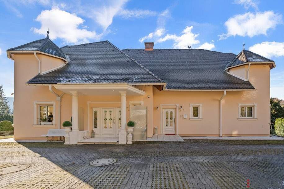 Private Estate Villa mit Fernblick | Privatwald | Virtual Tour | 4.200m2 Garten | 25 min. in den 1. Bezirk | Pool & Sauna, Haus-kauf, 3.000.000,€, 2371 Mödling