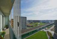 Lifestyle Terrassenwohnung mit wunderbarem Fernblick auf Wien in Seestadt! 7ter Stock ohne Dachschräge!!!