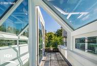 1190 Wien Döbling Lichtdurchflutete 5-Zimmer Dachgeschoß-Maisonette mit Panoramaterrassen und zwei Garagenplätzen