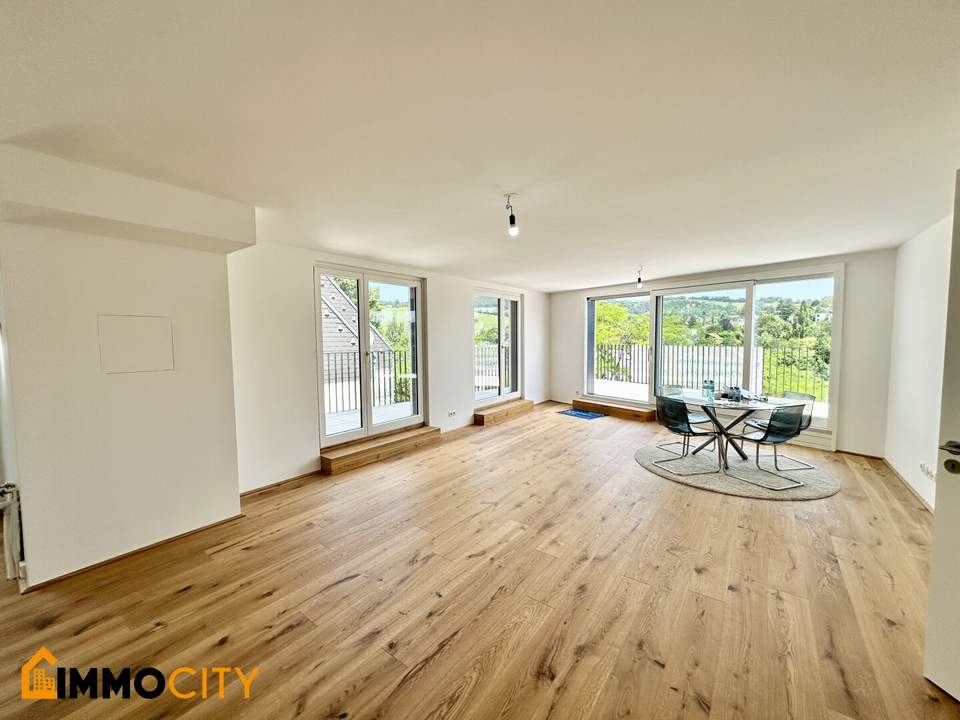 Wohntraum (Top 6) 4-Zimmerwohnung + 32,71 m² Balkon, Erstbezug, Erstklassige Ausstattung, Neubau, luxuriös + Garage