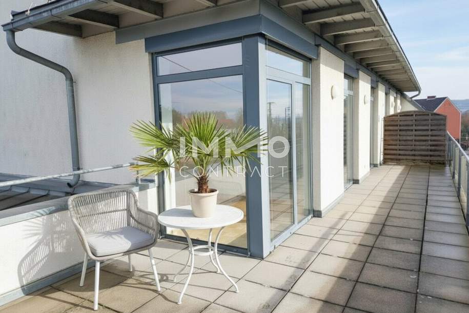 Helle Dachterrassen-Wohnung im Zentrum der Stadt St. Valentin, Wohnung-miete, 873,64,€, 4300 Amstetten