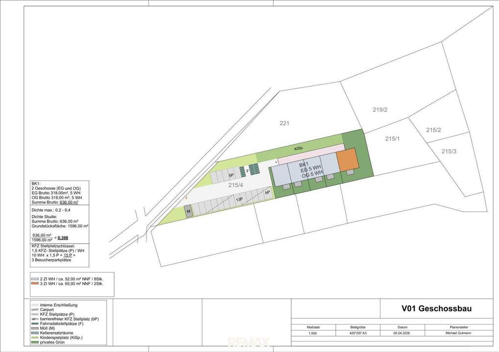 Ebenes Baugrundstück € 159,- Euro pro m² in Hasendorf bei Wagna – sonnige Lage, nach Bedarf erweiterbar, Nähe Leibnitz