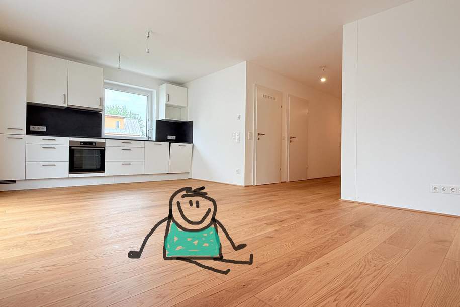 Sonnengeküsste 4 Zimmerwohnung mit Terrasse und Erstbezug!, Wohnung-miete, 1.713,61,€, 1220 Wien 22., Donaustadt