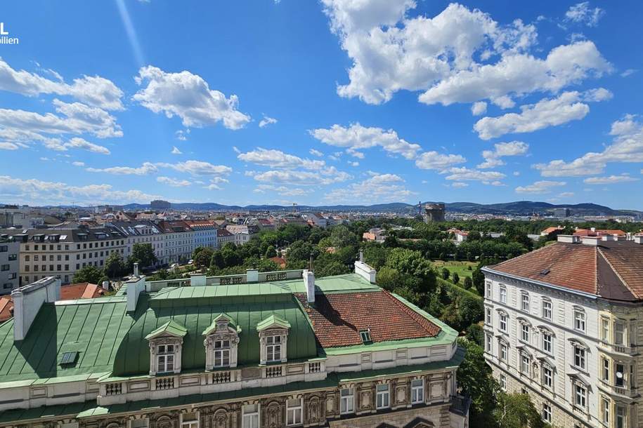 Exklusive Dachgeschosswohnung mit 360° Blick über die Dächer, Wohnung-miete, 2.970,48,€, 1020 Wien 2., Leopoldstadt